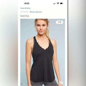 Antropologie ‚Track & Bliss’ White Striped Workout Top bought at Anthro